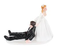 Ngbbby Topper per Torta Nuziale, Topper per Torta Nuziale, Lo Sposo Non può scappare, in Resina Realistico e Divertente per Feste di Matrimonio, casa e Altro, Sposa Altro