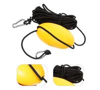 NGBFF Corda di ormeggio, 9.1m/29.86ft Ancoraggio Boa in Nylon Galleggiante da Pesca Portatile Palla Gialla Corda Principale Accessorio for Barche in plastica in Acciaio Inossidabile