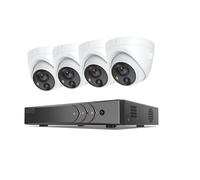 NGBFF Kit Videosorveglianza, di telecamere di Sicurezza 8CH 5MP 5MP 5IN1 H.265+ DVR con 4PCS 5MP PIR HD EXIR Dome IP67 Kit CCTV di sorveglianza(4T)