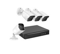 NGBFF Kit Videosorveglianza, di videosorveglianza 8CH 5MP 5IN1 H.265+ DVR con Kit CCTV for telecamere di sorveglianza Resistenti alle intemperie 4PCS 5MP Bullet Ooor(None)