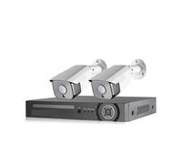 NGBFF Kit Videosorveglianza, Kit di sistemi di Sicurezza for Telecamera IP Poe con rilevamento del Volto da 25 fps 5MP Kit di videosorveglianza CCTV Impermeabile AI(2T,2pcs Cameras)