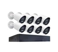 NGBFF Kit Videosorveglianza, Video di Sicurezza 5MP 8X Telecamera CCTV Impermeabile HD Nightvision Colorata Kit di Sorveglianza Registratore DVR 8CH H.265(None,8CH DVR with 8 Cam)
