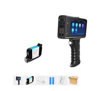 NGBFF Stampante Palmare Portatile, Stampante for etichette da 12,7 mm Stampante a getto d'inchiostro portatile intelligente Qr Bar Codice lotto Logo Coding Machine for vetro(Printer with 1 Ink)
