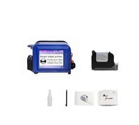 NGBFF Stampante Palmare Portatile, Stampante portatile da 12,7 mm, piccola macchina di codifica a getto d'inchiostro portatile, Mark Cap Text Mini 28 lingue(Set of black ink)
