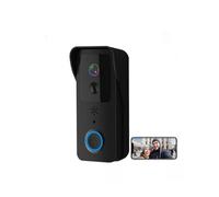 NGBFF Videocitofono, Videocitofono WiFi 5G 2.4G 1080P Tuya Smart, citofono wireless esterno, telecamera wireless impermeabile, campanello con suoneria(Black Option 1)