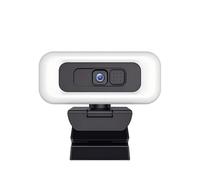 NGBFF Webcam, Webcam portatile Full HD 2K 4K PC con messa a fuoco automatica Live Streaming flessibile microfono Trasmissione in diretta luce(4K-With Light)