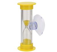 NGCG Clessidra da 2 minuti per spazzolamento dei denti, clessidra per bambini, decorazione regalo per la casa, clessidra per bambini, timer da 2 minuti per bambini, clessidra, giallo