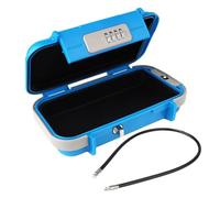 NGDVJEXPHUKS Cassaforte per chiavi, Cassetta di sicurezza portatile da viaggio grande capacità Codice impermeabile con maniglia for cavo rimovibile(Blauw)