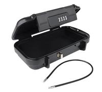 NGDVJEXPHUKS Cassaforte per chiavi, Cassetta di sicurezza portatile da viaggio grande capacità Codice impermeabile con maniglia for cavo rimovibile(Noir)