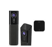 NGDVJEXPHUKS Webcam, 2K 60fps Risoluzione AI Face Tracking Webcam Tutto in uno con 4 microfoni e 1 altoparlante USB Streaming Raggio di ripresa 16 piedi