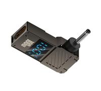 NGFF Adaptador USB tipo C con entrada hembra USB a salida macho DC 3.0x1.1mm con pantalla LED inteligente, alimentación de 20V 5A PD, carga de 100W 65W, compatible con portátiles.