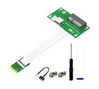NGFF M.2 Chiave A/E a PCIExpress slot adattatore di alimentazione a 4 pin con cavo di prolunga porta USB2.0 orizzontale NGFF M.2 chiave a PCIExpress +scheda di prolunga USB con cavo FPC ad alta