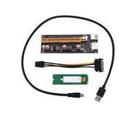NGFF M.2 M Key per USB 3.0 PCI-E Riser Card M2 a USB3.0 PCIE 16X 1X Extende8961
