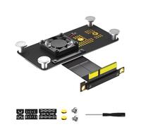 NGFFs Key M Slot NVME HDDs to PCIExpress PCIE3.0 4 Convertitori Scheda Adattatore con Cavo di Prolunga ad Alta Velocità