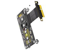 NGFFs M Slot NVME HDD A PCIExpress PCIE3.0 4 Convertitori Scheda Adattatore Con Cavo di Estensione Veloce Velocità SSD Ventola di Raffreddamento