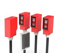 NGFPQQDDT 1 pz Sensore Retro-Riflettente Quadrato Fotocellula Interruttore a Infrarossi IP67 Impermeabile 24-220 V AC DC Universale 10 m Distanza(5wire AC DC 24-240V)