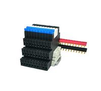 NGFPQQDDT Modulo relè for Guida DIN da 10 Pezzi HF 41F con LED Relè Sottile da 6 A Relè ad Alta frequenza da 5 V 12 V 24 V 41F-5-ZS 41F-12-ZS 41F-24-ZS(12V Black)