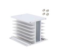 NGFPQQDDT Radiatore for relè a Stato Solido trifase 10A 25A 40A 60A 80A 100A 120A 200A Dissipatore di Calore in Alluminio con Ventola 12VDC 24VDC 220VAC(for 10-40A (3-M))