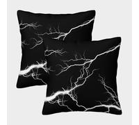 NGGADIWEG Cartoon Lightning Copri Cuscino Con Stampa 3D Per Uomini Morbida Lavabile in Lavatrice Traspirante Con Cerniera Invisibile Per Letto Ufficio Auto 40x40cm