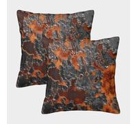 NGGADIWEG Retro Rust Copri Cuscino Con Stampa 3D Per Ragazzi Protettiva Lavabile in Lavatrice Traspirante Per Camera Dei Ragazzi Letto Campeggio E Viaggio 45x45cm