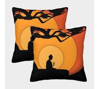 NGGADIWEG Shadow Under The Tree Federa Personalizzata 3D Stampata Per Uomini Lavabile in Lavatrice Traspirante Morbida Con Cerniera Invisibile Per Letto Ufficio Auto 50x50cm