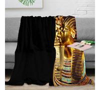 NGGADIWEG stampa 3D AncientEgypt coperta microfibra biancheria da letto lavabile e morbida coperta da viaggio leggera per regali per gite e vacanze HistoricalArtStyle 70×80inch(180x200cm)