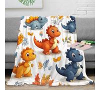 NGGADIWEG stampa 3D Carino dinosaur kids coperta microfibra biancheria da letto elegante e morbida plaid pregiato anti-pilling per regali di alta gamma cartoon baby dino 80×90inch(200x230cm)