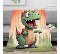 NGGADIWEG stampa 3D Carino dinosaur plaid da divano microfibra biancheria da letto morbido coperta da divano anti-pilling per uffici open space giovanili cartone animato fun 70×80inch(180x200cm)