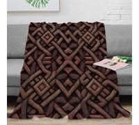 NGGADIWEG stampa 3D Celtic knots plaid microfibra biancheria da letto anti-pilling coperta per aria condizionata morbida per monolocali in affitto Traditional pattern design 60x80inch(150x200cm)