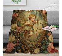 NGGADIWEG stampa 3D Cupid bow and arrow coperta per tutte le stagioni biancheria da letto versatile coperta in pile anti-pilling non perde pelo per tutto l'anno Renaissance arte 70×80inch(180x200cm)