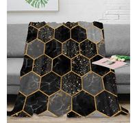 NGGADIWEG stampa 3D hexagon patterns coperta per tutte le stagioni microfibra biancheria da letto versatile coperta in pile morbida per regali di Natale modern geometric design 40x50inch(100x130cm)