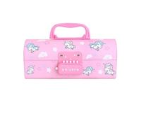 NGHSDO Astuccio Casella di Matita Creativa Multifunzionale con Blocco del codice Casi di Matita Grande capacità per Ragazzi Ragazze Scolastiche cancelleria Portatile Astucci (Color : D)