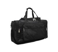 NGIL Borsone da donna in tela glitterata da 50,8 cm per weekender, per viaggi e sport durante la notte, Glitter-nero, Borsone per il trasporto