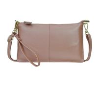 NGIL Braccialetto a tracolla da donna in vera pelle, borsa a mano da donna, borsa a tracolla chic piccolo portafoglio, cerniera dorata, Oro rosato, Medium