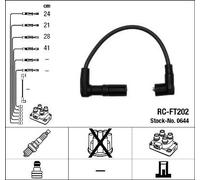 NGK 0644 Kit cavi candele 4 per FIAT PUNTO (176)