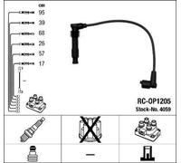 NGK 4059 Kit cavi candele 6 per OPEL Omega B Limousine (V94)
