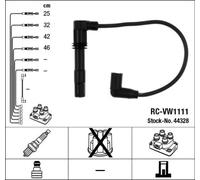 NGK 44328 Kit cavi accensione per AUDI,SEAT,SKODA,VW