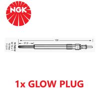 NGK 4705 Metallo 11.5V 5A 0.9 Ohm Motore Diesel Candeletta Accensione Y-745U
