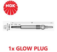 NGK 5568 Metallo 11.5V 5.5A 0.9 Ohm Motore Diesel Candeletta Accensione Y-930U