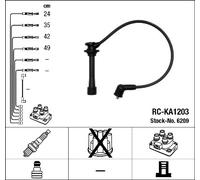 NGK 6209 Kit cavi accensione per KIA