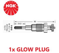 NGK 6929 Metallo 10.5V 9.5A 1.1 Ohm Motore Diesel Candeletta Accensione Y-810