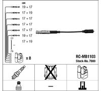 NGK 7800 Kit cavi accensione per MERCEDES-BENZ,PUCH
