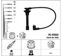 NGK 8496 Kit cavi accensione per HONDA,ROVER