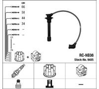 NGK 9405 Kit cavi candele 4 per NISSAN 100 NX (B13) PRIMERA Hatchback (P11)