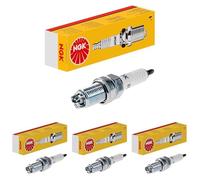 NGK Candela accensione 2078 Raccordo-SAE svitabile Elettrodo centrale-Nichel 3 Elettrodi di massa Non schermato con sede-tenuta piatta Apertura chiave: 16 mm Lunghezza filettatura: 19,0mm