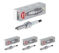 NGK Candela accensione 4288 Elettrodo centrale - platino 1 Elettrodo di massa schermato/a 1 kOhm con sede-tenuta piatta Attacco/Raccordo-SAE fisso Apertura chiave: 16 mm Lunghezza filettatura: 26,5mm