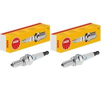 NGK Candela accensione 4374 Elettrodo centrale-Nichel 2 Elettrodi di massa schermato/a 5 kOhm con sede-tenuta piatta Attacco/Raccordo-SAE fisso Apertura chiave: 16 mm Lunghezza filettatura: 19,0mm