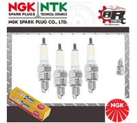 NGK Candela di Accensione - CR8HSA - Adatto a Kawasaki H1-H2 (ZZ-R250) 88-92 x4