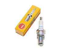 Ngk Candela per Scooter e Automobile br9es entstoert | Filetto Ø 14 mm, lunghezza 19 mm, chiave 20,8 mm, gap elettrodi 0,75 mm, grado termico 9, OEM R41CXL, 8206915, S41XLR