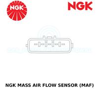 Ngk Flusso Massa Aria ( Maf ) Misuratore Sensore - Stk Nessun: 91831,Ricambio N.
